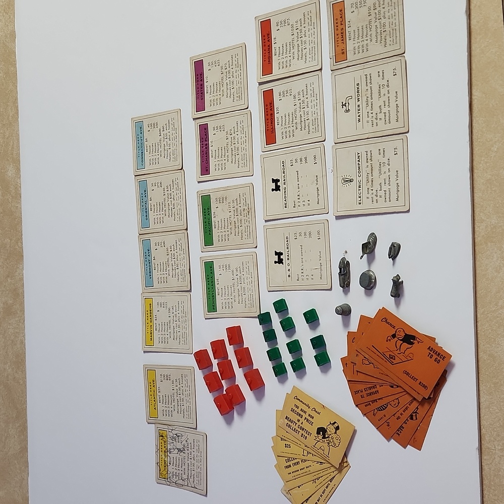 Large vintage Monopoly lot